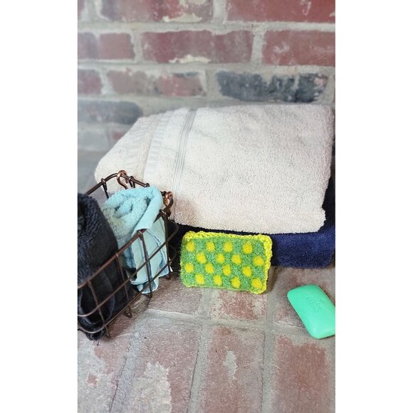 Lime Green and Yellow Kitchen Scrubby - Picture 2 of 10